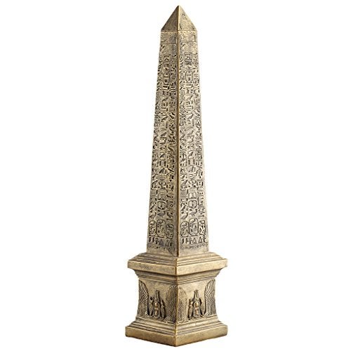 Design Toscano 26.5 in. Golden Obelisk of Ancient Egypt Statue - Image 1