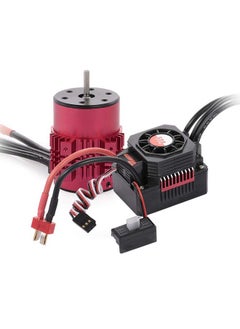 Surpass Hobby 3650 Brushless Motor And Esc Combo, 3900Kv Brushless Motor And 60A Esc For 1/10 Scale Rc Car Truck Indispensable Accessory For Modification Enthusiasts