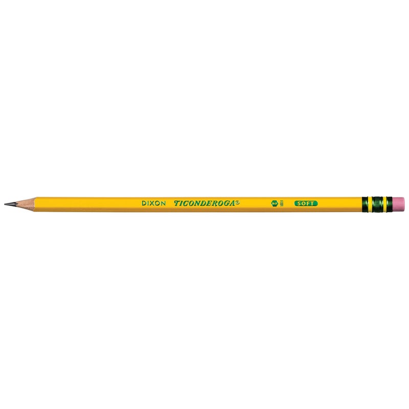 Ticonderoga Wood-Cased Pencils, Pre-Sharpened, 2 HB Soft, Yellow, 240 Count - Image 2