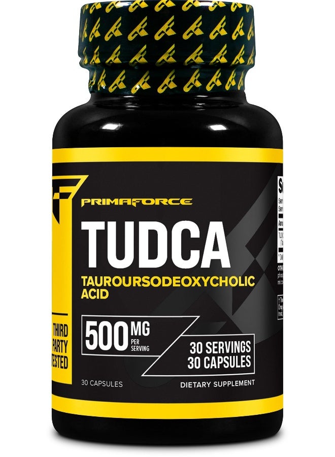 بريما فورس بريمافورس تودا (حمض التوروأورسوديوكسيكوليك) 30 حصة، 500 ملغ تودا لكل حصة | أملاح صفراوية عالية الجودة - مكمل غذائي خالٍ من الغلوتين وغير معدل وراثيًا - Image 1