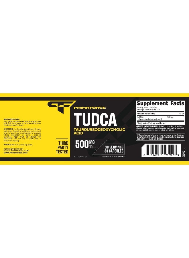 بريما فورس بريمافورس تودا (حمض التوروأورسوديوكسيكوليك) 30 حصة، 500 ملغ تودا لكل حصة | أملاح صفراوية عالية الجودة - مكمل غذائي خالٍ من الغلوتين وغير معدل وراثيًا - Image 5