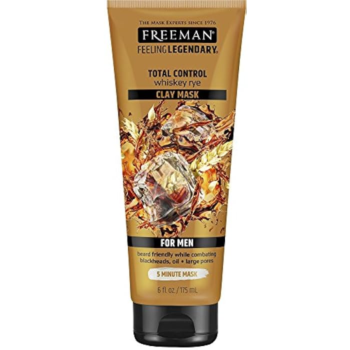 Freeman For Men 5-In-1 Total Control Clay Mask 6oz - Image 1