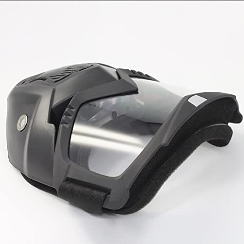 PLOOTA Motorcycle Face Mask Motorcycle Goggles for Men Women Motocross Goggles.Dirt Bike,ATV,Riding,UV400 Anti-Scratch Dustproof,Power sports,Offroad,MX,Skiing Goggles (M-ClearLens) - Image 5
