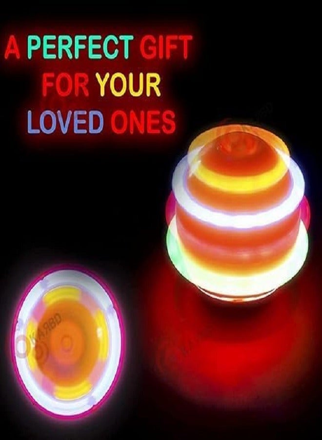 Fidget Fingertip Hand Toy Autism Special Needs Stress Relief Anxiety Sensory Game for Kids Boys Girls Men Women (Flashing Top LED Lights Musical Lattu, Plastic)  - Image 4