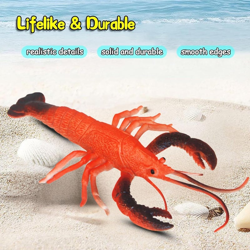 Mallexo Aquatic Sea Animals Toy Set for Kids Medium Size Water Animal 6PCs Marine Jelly Fish Action Figurines for Boys & Girls Birthday Gifts Toys Under Ocean Animal for 3 Year (Sea Toys Sets) - Image 5