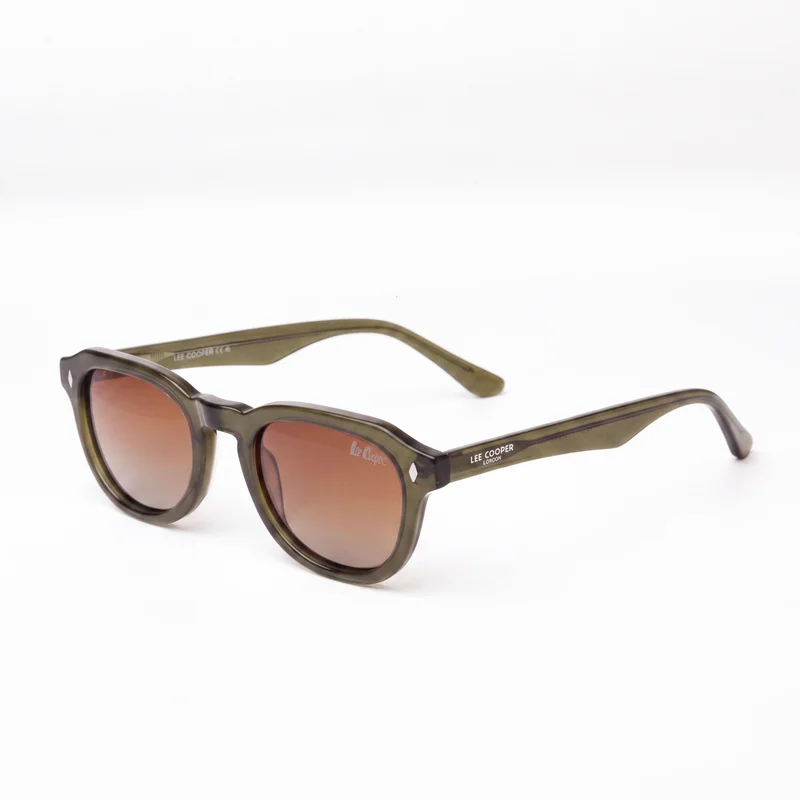 1.1 Polarized Sunglasses Tea Frame Brown Gradient Mirror Lens 49mm  - LCU10541C2