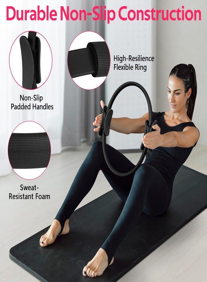 WALITO Pilates Ring Set for Women, Better Home Pilates Equipment Kit with Resistance Bands, Figure 8 Workout Bands, Magic Circle, Mini Ball, Compact Toning Fitness Essentials Starter Accessories Gift - Image 2