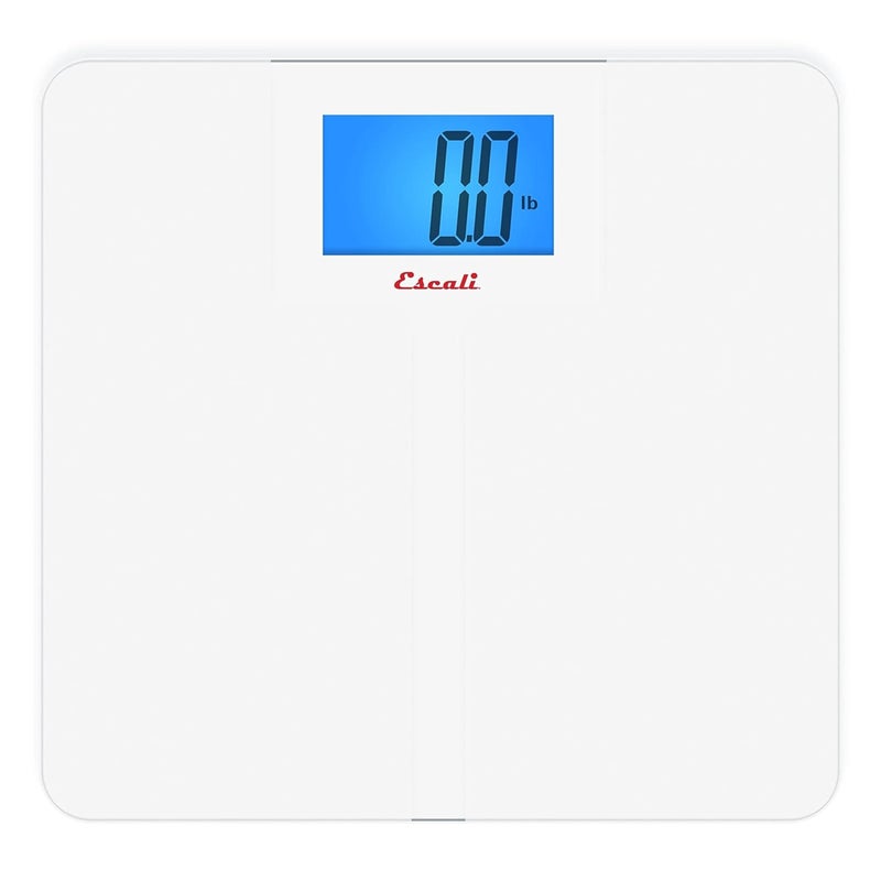 Escali High Capacity AntiSlip Digital Bathroom Scale for Body Weight with ExtraHigh 562lb Capacity Batteries Included