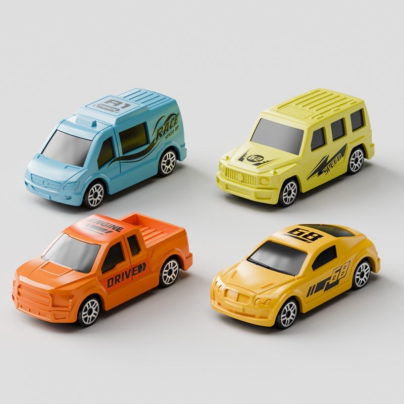 Dinosaur Adventure Race Track Toy Set 4 rail alloy cars