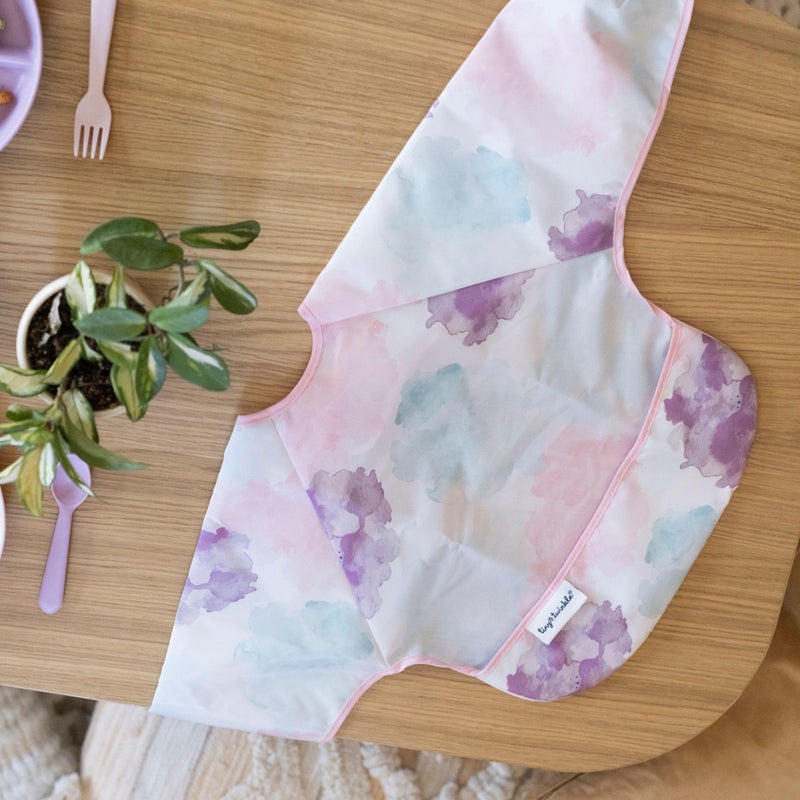 Tiny Twinkle Long Sleeve Bib for Babies & Toddlers | Waterproof Smock Bib for Eating | Machine Washable & Mess-Proof Feeding Essentials | Newborn Shower Gift (Cotton Candy, 6â€“24M) - Image 5