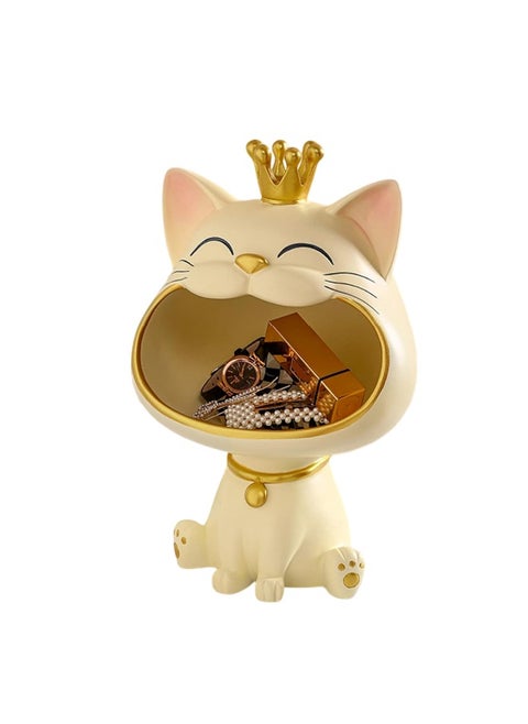 Home Decoration Cat Statue(Yellow）