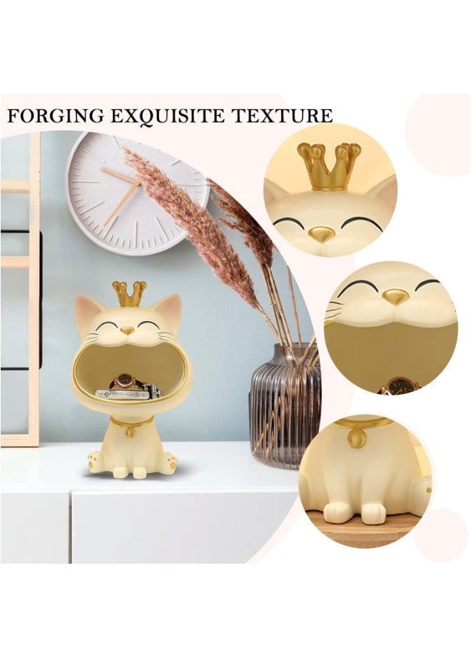 Home Decoration Cat Statue(Yellow）