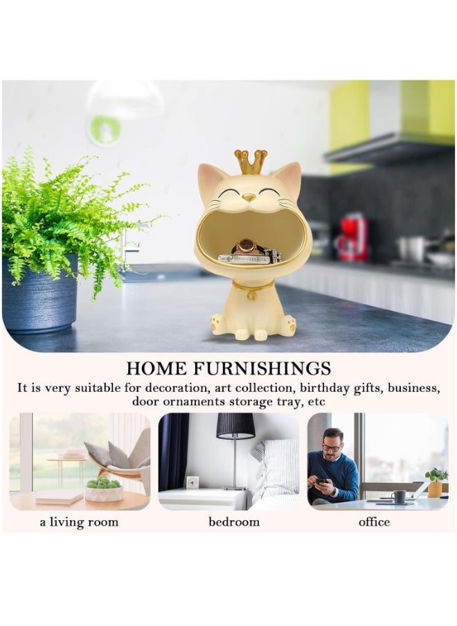 Home Decoration Cat Statue(Yellow）