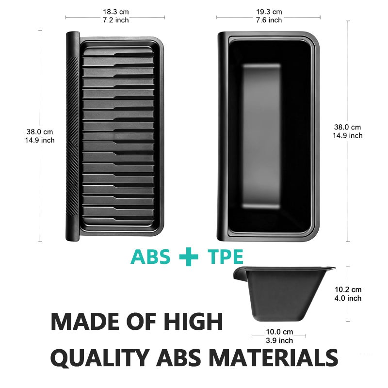Abystar Upgraded Under seat Storage Tray with Lid for Tesla Model Y Juniper 2026, Hidden Under-Seat Organizer Box, Anti-Slip & Dustproof Design, Large-Capacity Interior Storage Accessories - Image 4