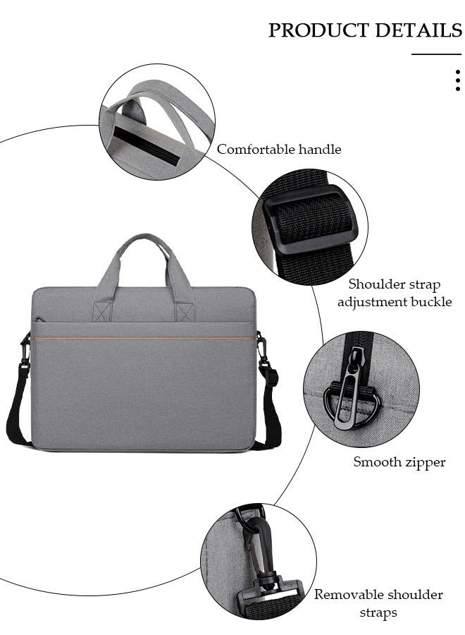 DUNISO حقيبة لابتوب 15.6 بوصة خفيفة الوزن حقيبة كمبيوتر حقيبة سفر عمل حقيبة يد حقيبة مستندات مقاومة للماء حقيبة كتف للرجال والنساء للعمل في المكتب - Image 4