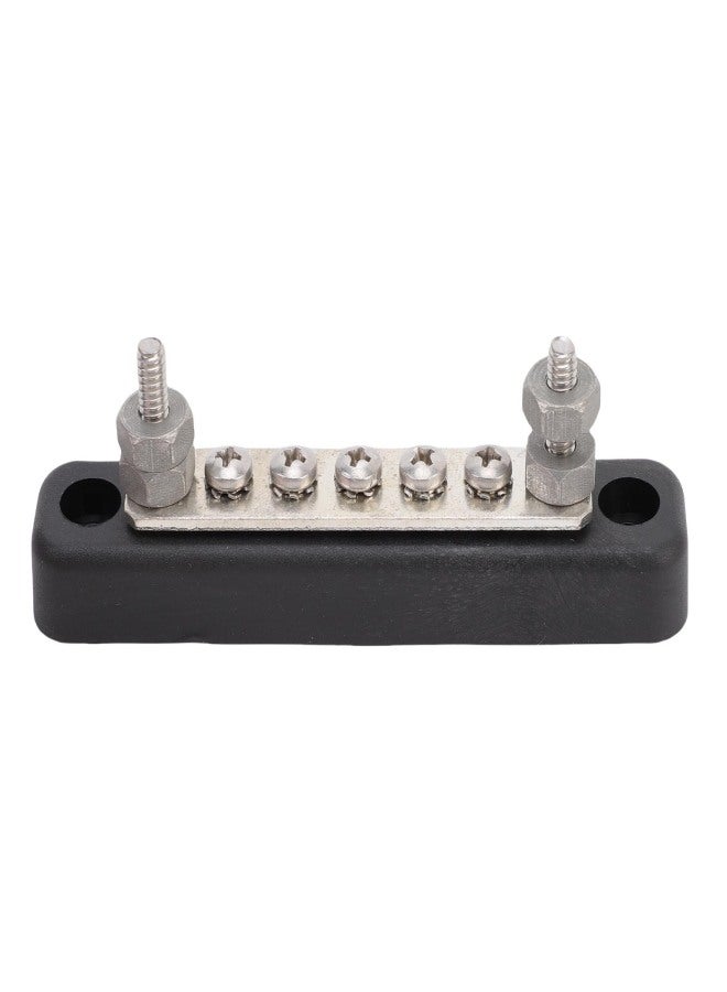 Power Distribution Block Marine Bus Bar 5 Way 12V 24V 100A 2x5mm Studs 5x4mm Screws for Car Boat RV - Image 5