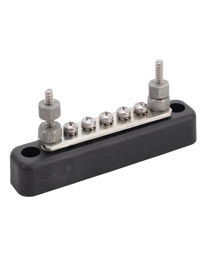 Power Distribution Block Marine Bus Bar 5 Way 12V 24V 100A 2x5mm Studs 5x4mm Screws for Car Boat RV - Image 2