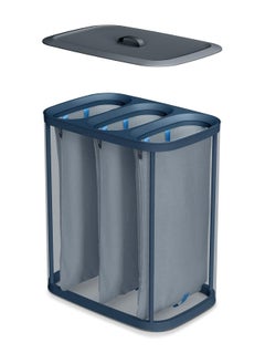 Tota Trio 90litre Laundry Separation Basket with lid, 3 Removable Washing Bags with Handles  Black - pzsku/Z52934696E56DC6924387Z/45/_/1729776557/90aa6bc8-f83c-4363-baa9-005b8b4977ee