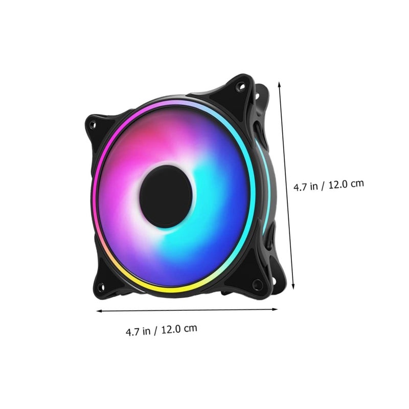 12V RGB Argb Silent Computer Fan Hydraulic Bearing Unique Air Duct For Home Cooling - Image 4
