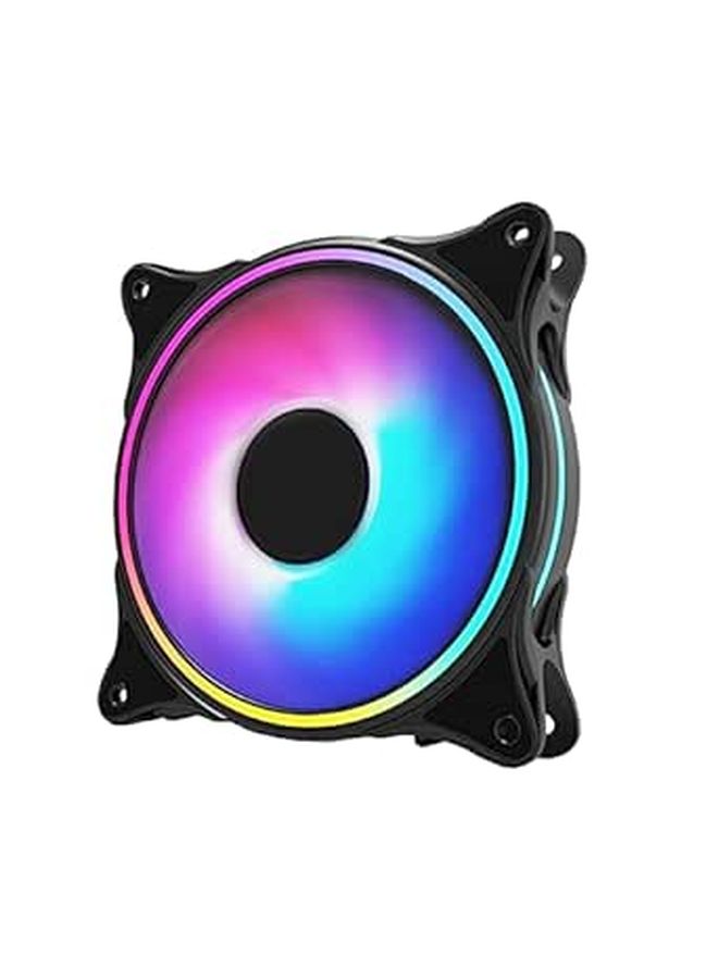 12V RGB Argb Silent Computer Fan Hydraulic Bearing Unique Air Duct For Home Cooling - Image 1