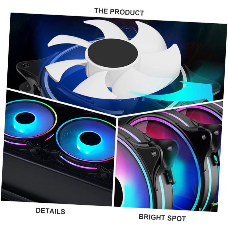 12V RGB Argb Silent Computer Fan Hydraulic Bearing Unique Air Duct For Home Cooling - Image 3
