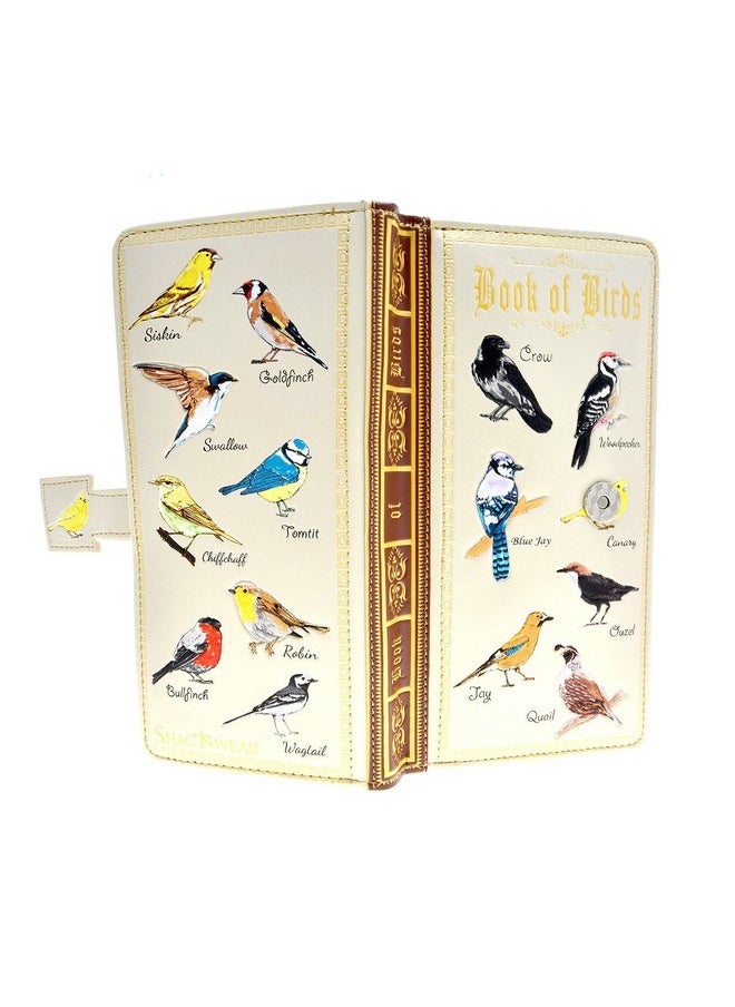 Shag Wear Book Of Birds Large Wallet For Women Vegan Faux Leather 7  - Image 2