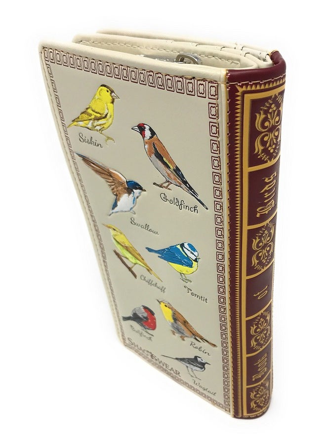Shag Wear Book Of Birds Large Wallet For Women Vegan Faux Leather 7  - Image 4
