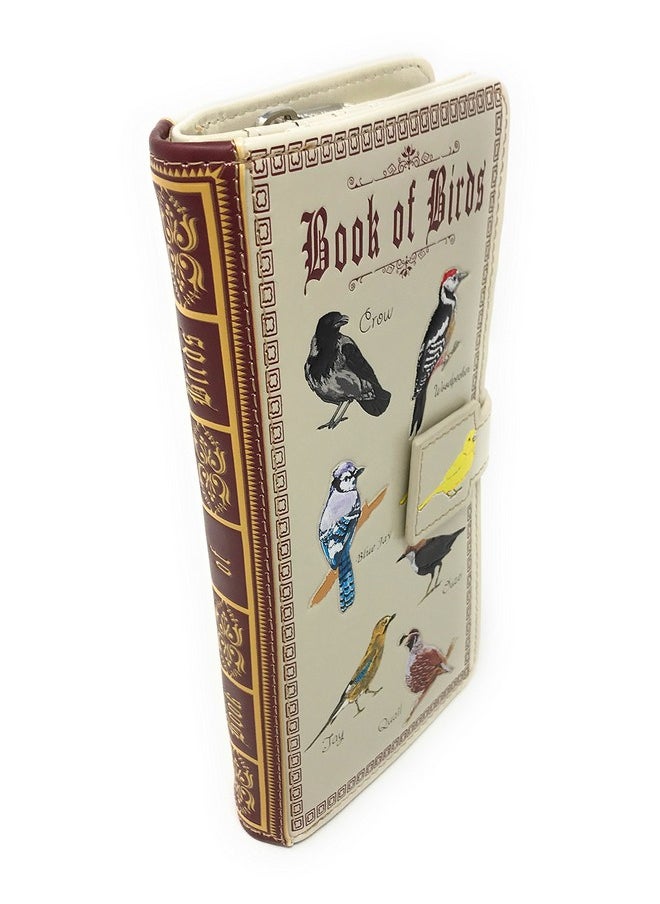 Shag Wear Book Of Birds Large Wallet For Women Vegan Faux Leather 7  - Image 3