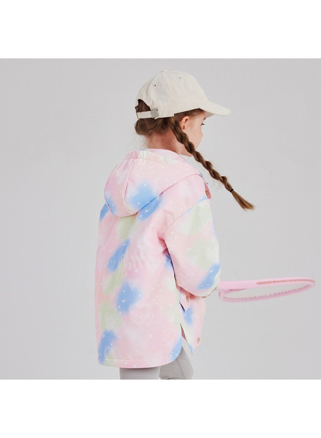 DEESHA 【3-proof Fleece Lined】سترة صوفية للفتيات بمصمات شتوية دافئة مع قلنسوة للأطفال في سن المدرسة - Image 3