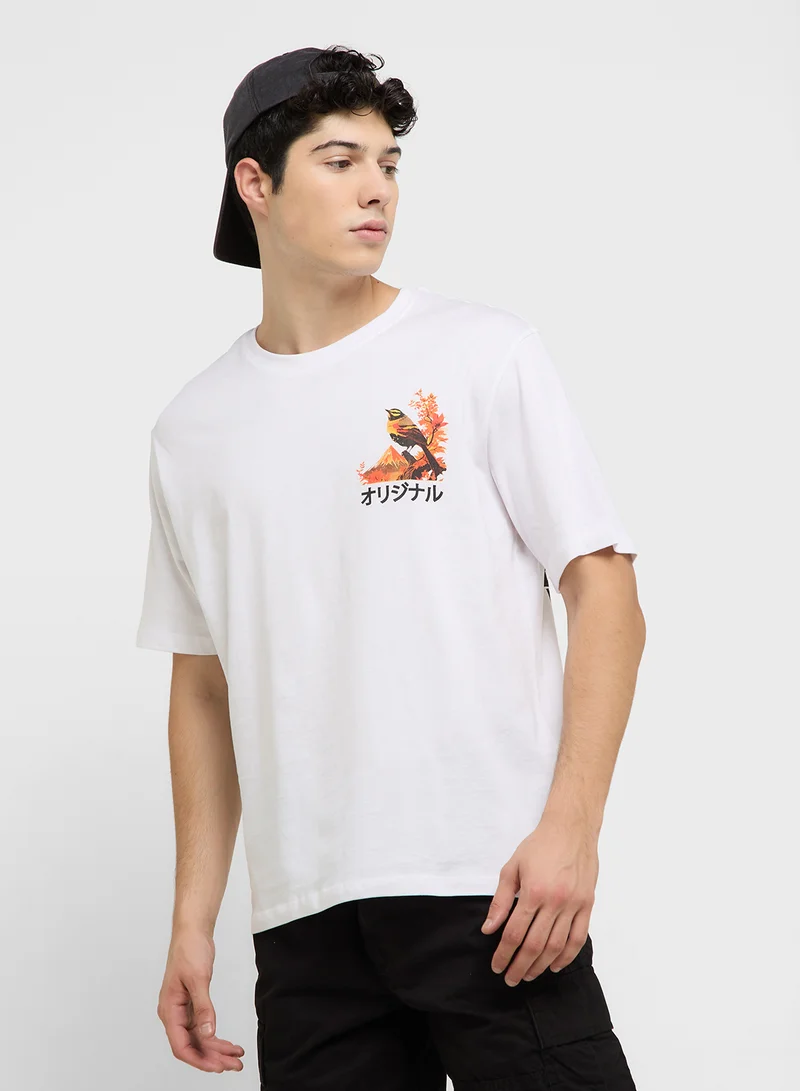 JACK & JONES Jorfuji Crew Neck T-Shirt