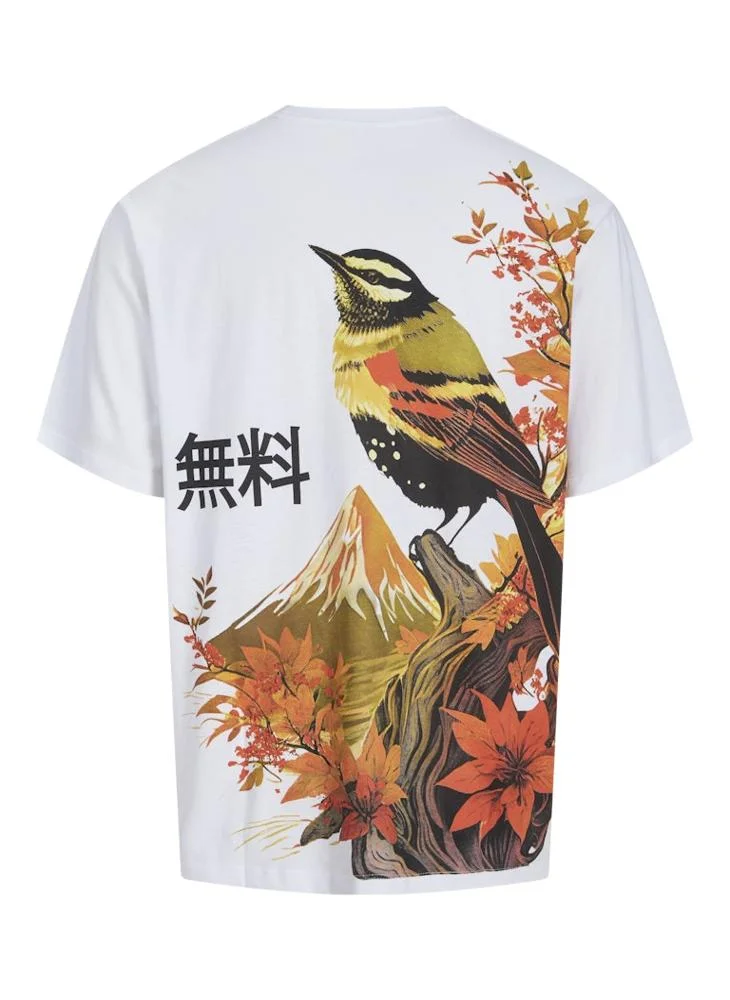 جاك اند جونز Jorfuji Crew Neck T-Shirt