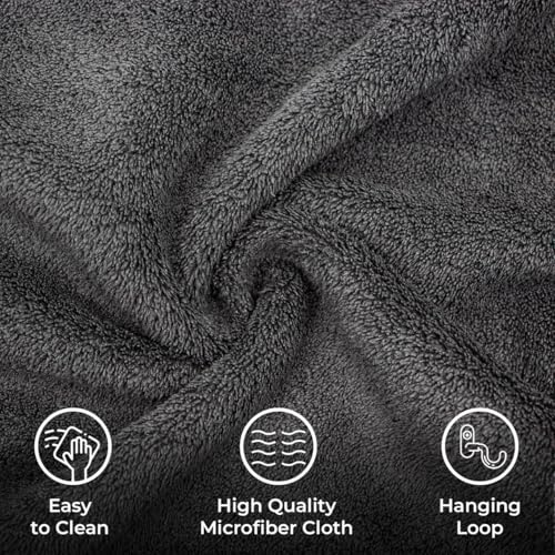 DETAILZ Microfiber Car Cleaning Cloth - Super Soft 500 GSM (60x40 CM) Microfiber Cloth for Car and Bike - Suede Edging for Scratch Less Drying and Detailing (Pack of 3) - Image 5