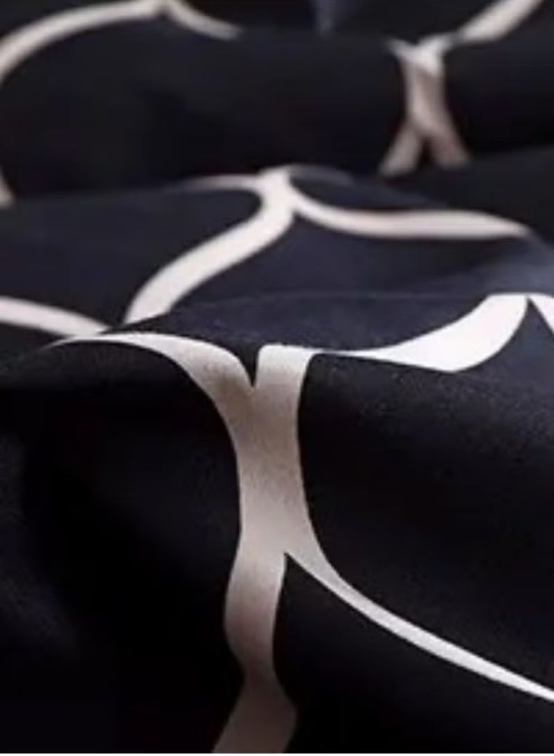 Duoduo home طقم غطاء لحاف ، حجم ملكي ، 6 قطع مع غطاء لحاف 220*240 سم وشيت ملائم و 4 أغطية وسائد - Image 3