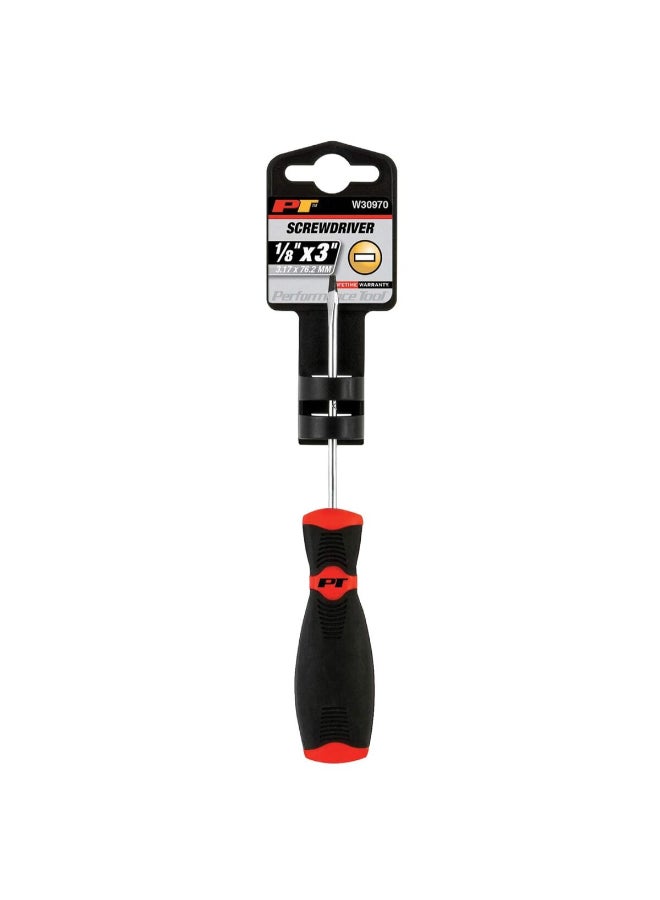 Performance Tool Slotted Screwdriver Multicolour 1/8 x 3inch W30970 - Image 2