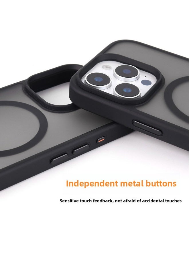 Generic - For Iphone 16Promax Skin-sensitive Magnetic Suction Phone Case Smart Touch Button Ai Photo Button For Iphone16-Color:Ai Button-2.0 Skin-feeling Magnetic Shell-carbon Black-Applicable Models:For Iphone 16 Pro Max - Image 1