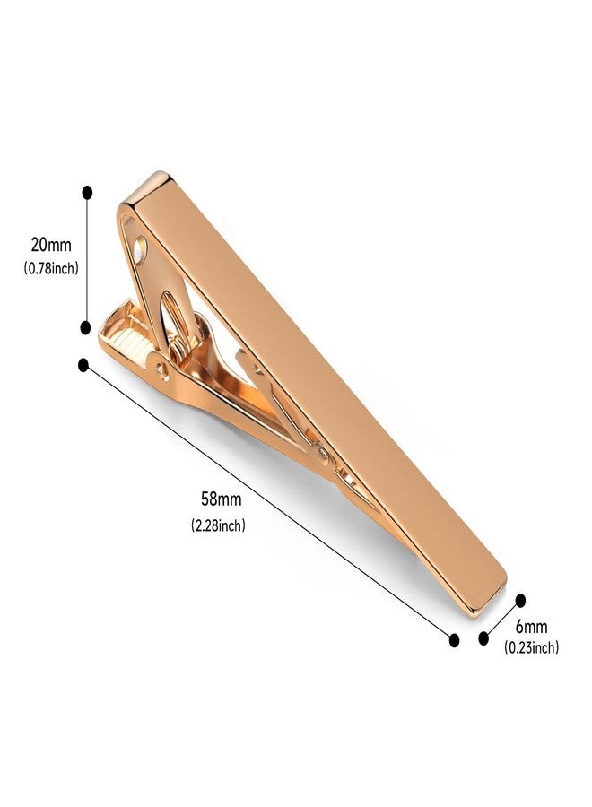 Aolvo Tie Clips for Men, Shiny Necktie Tie Bar Pinch Clips, Valued Pack in a Gift Box - Image 3
