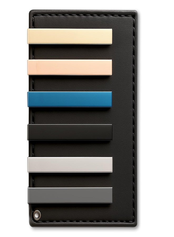Aolvo Tie Clips for Men, Shiny Necktie Tie Bar Pinch Clips, Valued Pack in a Gift Box - Image 5