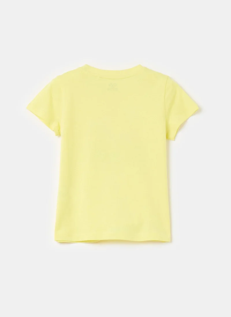 او في اس Ovs T-Shirt Prin Light Yellow