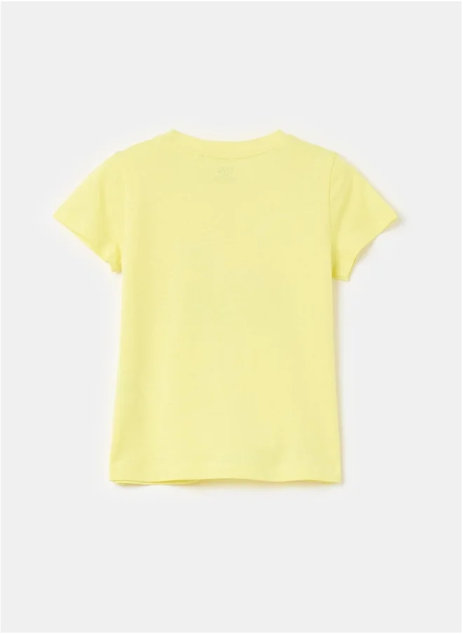 او في اس Ovs T-Shirt Prin Light Yellow
