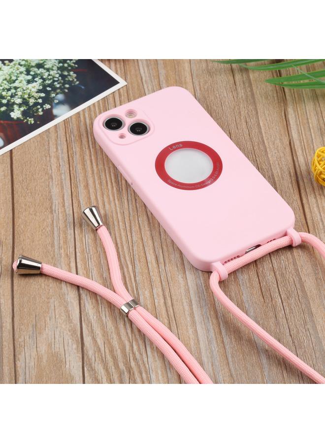 زبون جراب لهاتف iPhone 13 mini، جراب هاتف مجوف من الأكريليك مع حبل - Image 2