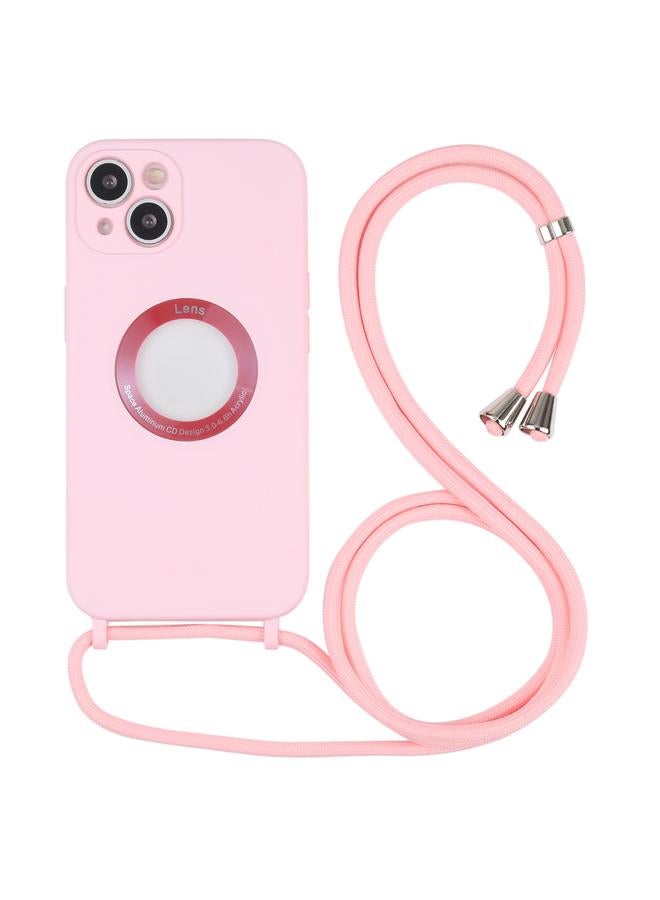 زبون جراب لهاتف iPhone 13 mini، جراب هاتف مجوف من الأكريليك مع حبل - Image 1