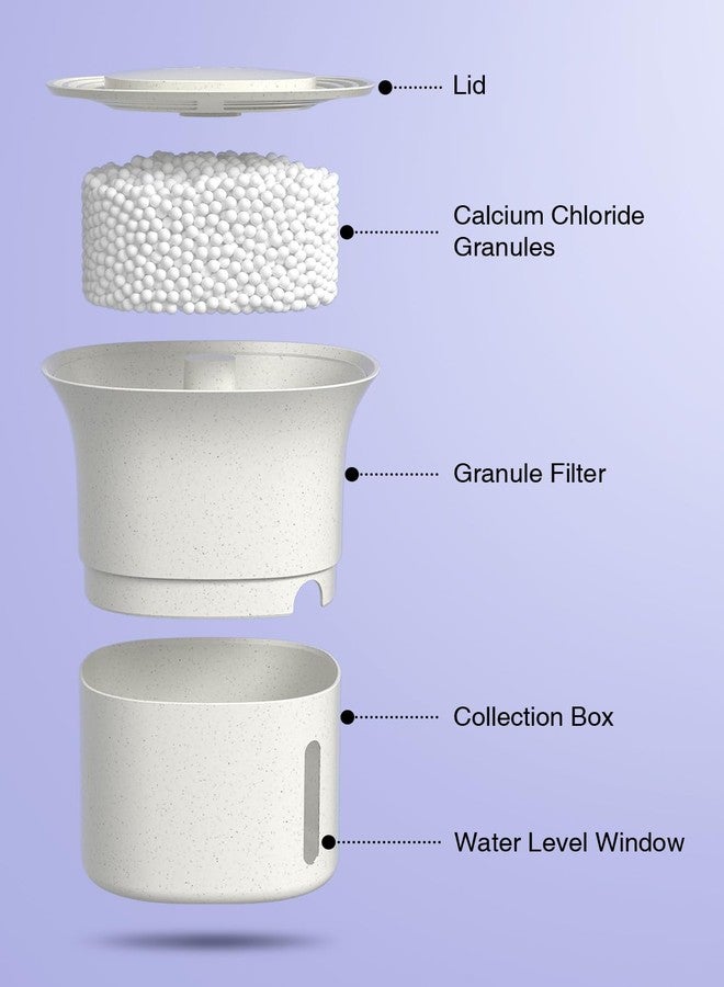 CLEVAST Refillable Moisture Absorber Boxes, 4 Pack 12.5 oz Reusable Dehumidifier for Closet, Bathroom & Wardrobe, Removes Excess Moisture, Odor & Humidity - Image 2