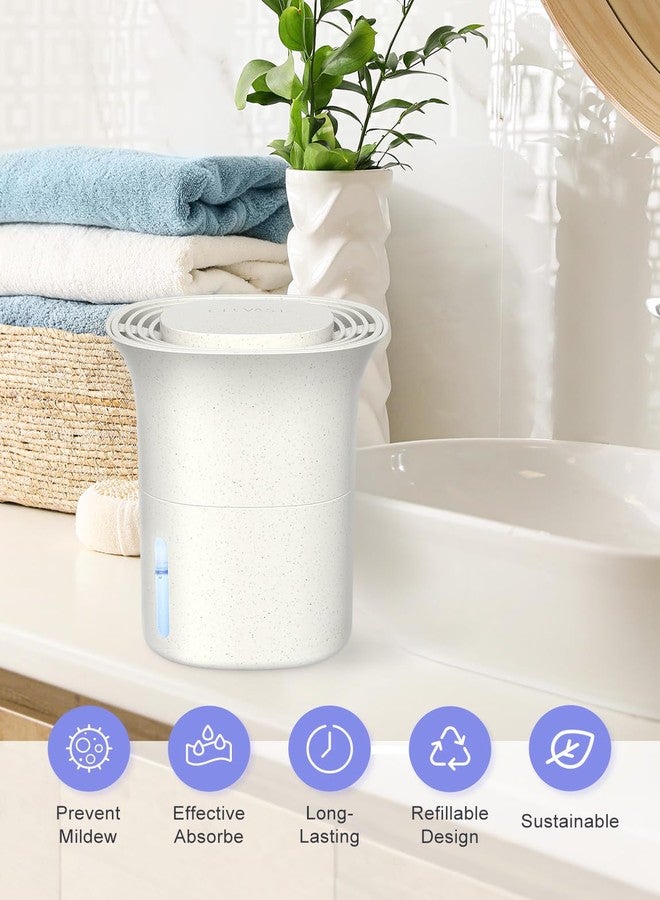 CLEVAST Refillable Moisture Absorber Boxes, 4 Pack 12.5 oz Reusable Dehumidifier for Closet, Bathroom & Wardrobe, Removes Excess Moisture, Odor & Humidity - Image 4