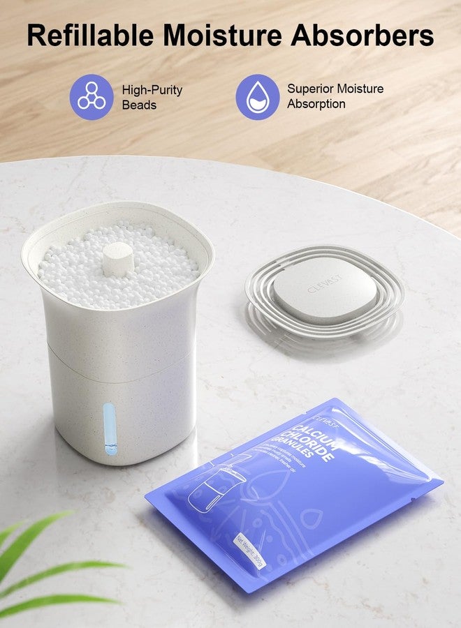 CLEVAST Refillable Moisture Absorber Boxes, 4 Pack 12.5 oz Reusable Dehumidifier for Closet, Bathroom & Wardrobe, Removes Excess Moisture, Odor & Humidity - Image 5
