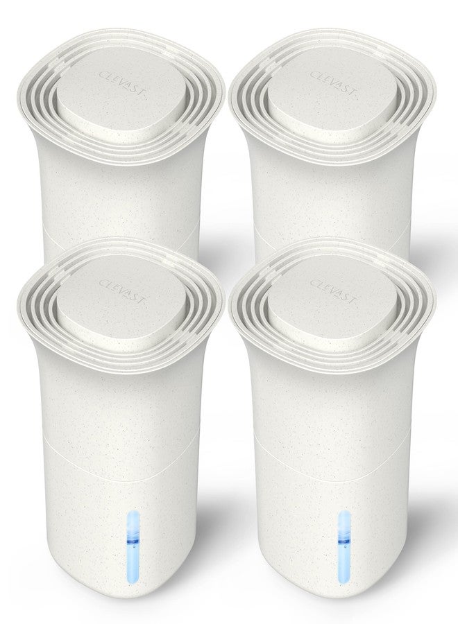 CLEVAST Refillable Moisture Absorber Boxes, 4 Pack 12.5 oz Reusable Dehumidifier for Closet, Bathroom & Wardrobe, Removes Excess Moisture, Odor & Humidity - Image 1