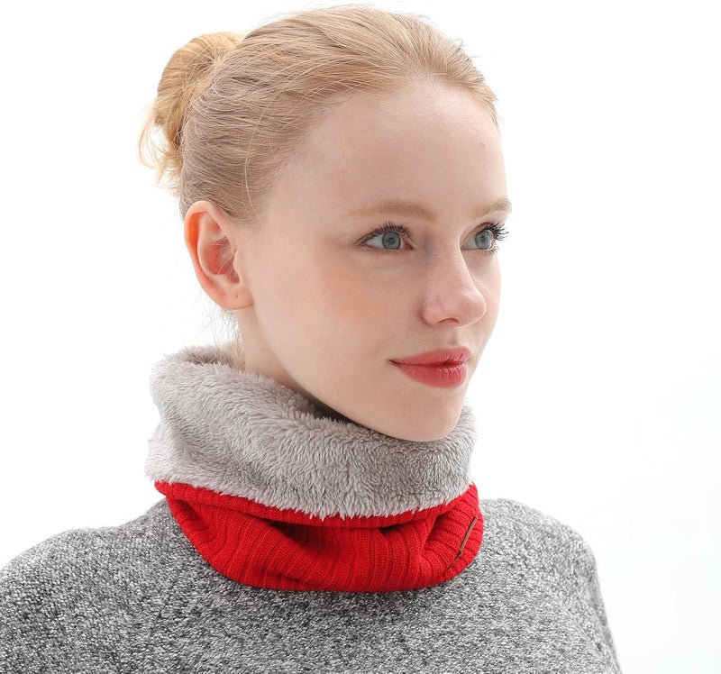 NovForth Winter Neck Warmer Men Ski, Neck Gaiter Face Scarf Women, Fleece Scarf for Men Gaiter Mask, Thick Windproof Scarves - Image 3