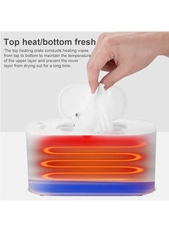 General USB Wet Wipes Warmer, Baby Wipes Dispenser, Large Capacity Portable Wipes Warmer for Travel, Home, Car  - Image 2