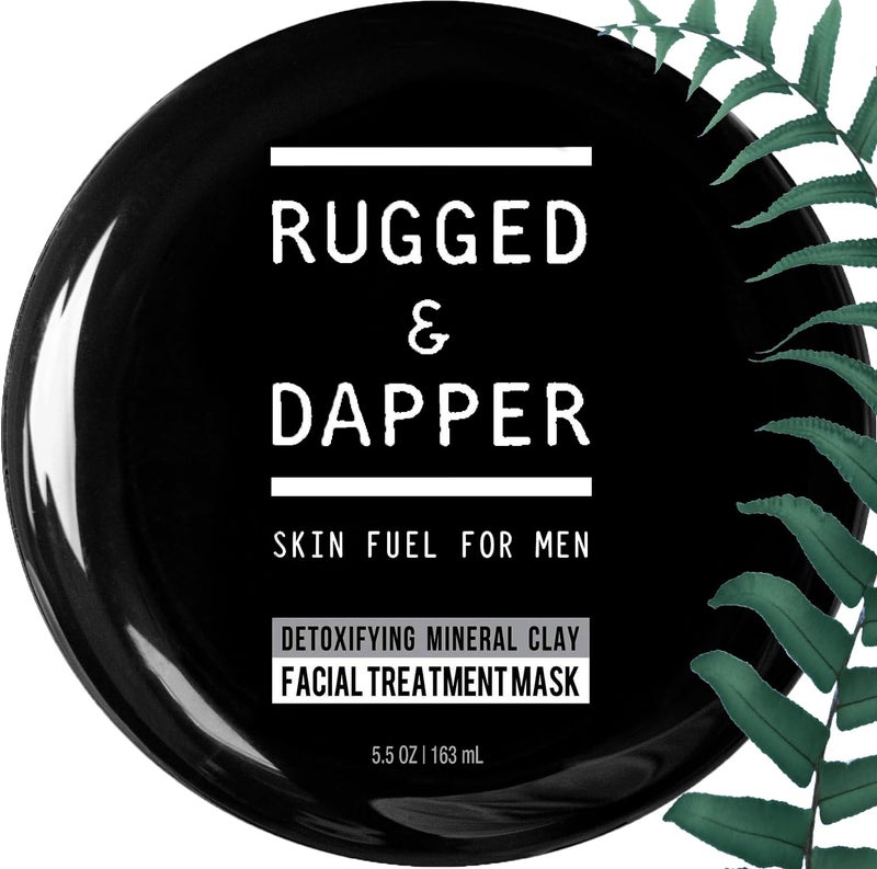 RUGGED & DAPPER - Premium Face Mask for Men - Deep Pore Cleansing Treatment - Fights Blackheads + Acne + Excess Oil - USA Made with Natural Kaolin Clay - 5.5 Oz - Image 1