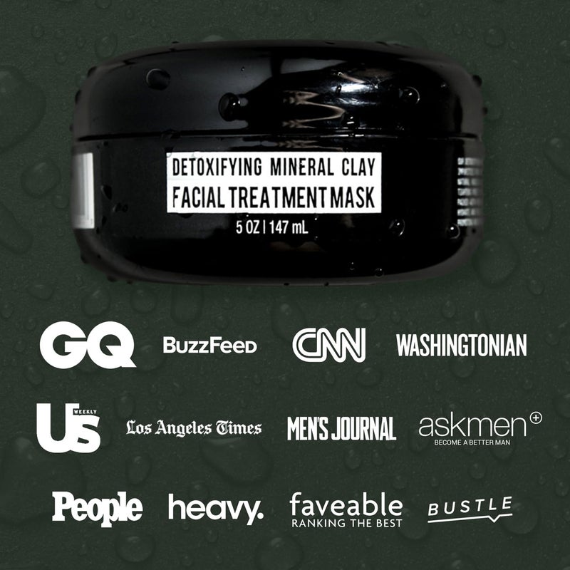 RUGGED & DAPPER - Premium Face Mask for Men - Deep Pore Cleansing Treatment - Fights Blackheads + Acne + Excess Oil - USA Made with Natural Kaolin Clay - 5.5 Oz - Image 5