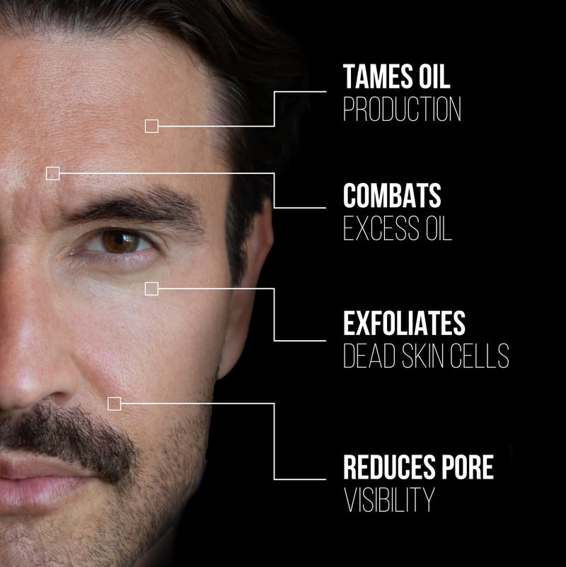 RUGGED & DAPPER - Premium Face Mask for Men - Deep Pore Cleansing Treatment - Fights Blackheads + Acne + Excess Oil - USA Made with Natural Kaolin Clay - 5.5 Oz - Image 3